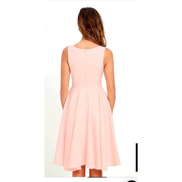 Lulus Sweetly Sung Peach Midi Dress in size small - Picture 2 of 8